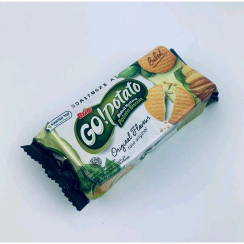 

BRIO GO!POTATO BISKUIT KENTANG TIPIS ORIGINAL FLAVOUR 60GR baked