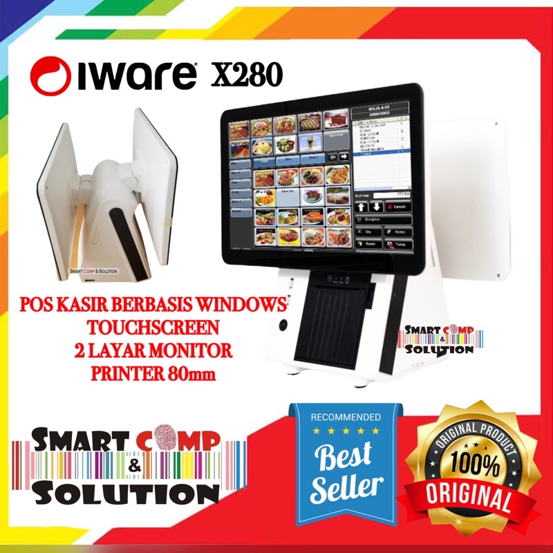 Mesin Kasir PC POS All in One TouchScreen Iware X280  / X285 Windows 7