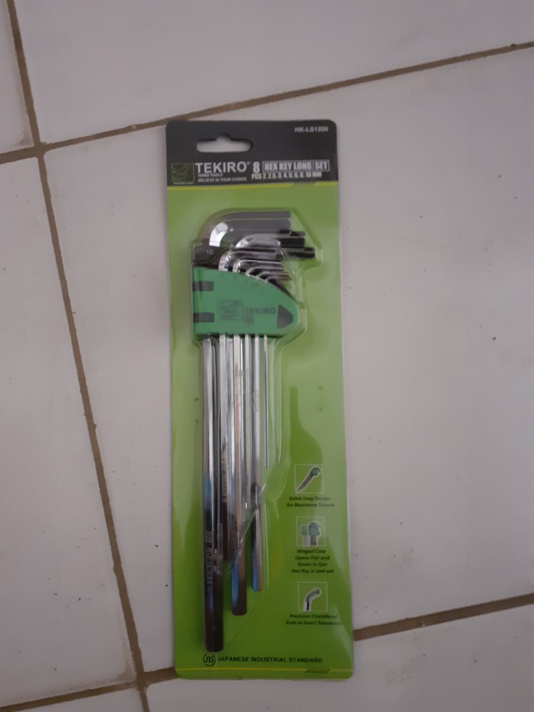 Kunci L Set Panjang Tekiro 8 Pcs