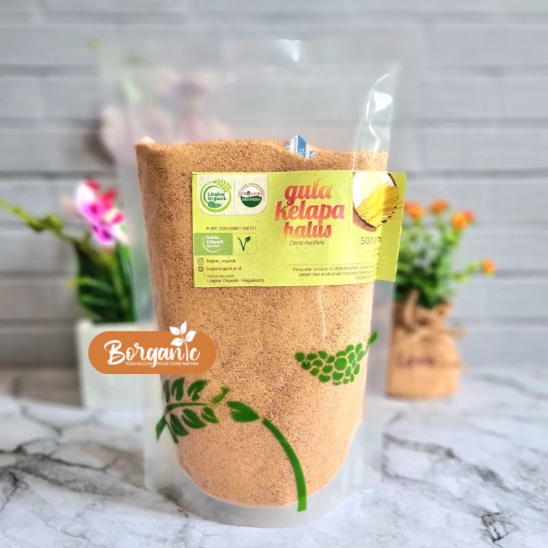 

Lingkar Organik Gula Kelapa Halus 500gr - Gula Kelapa Organik - Organic Coconut Sugar - Gula Diabetes - Gula Rendah Kalori
