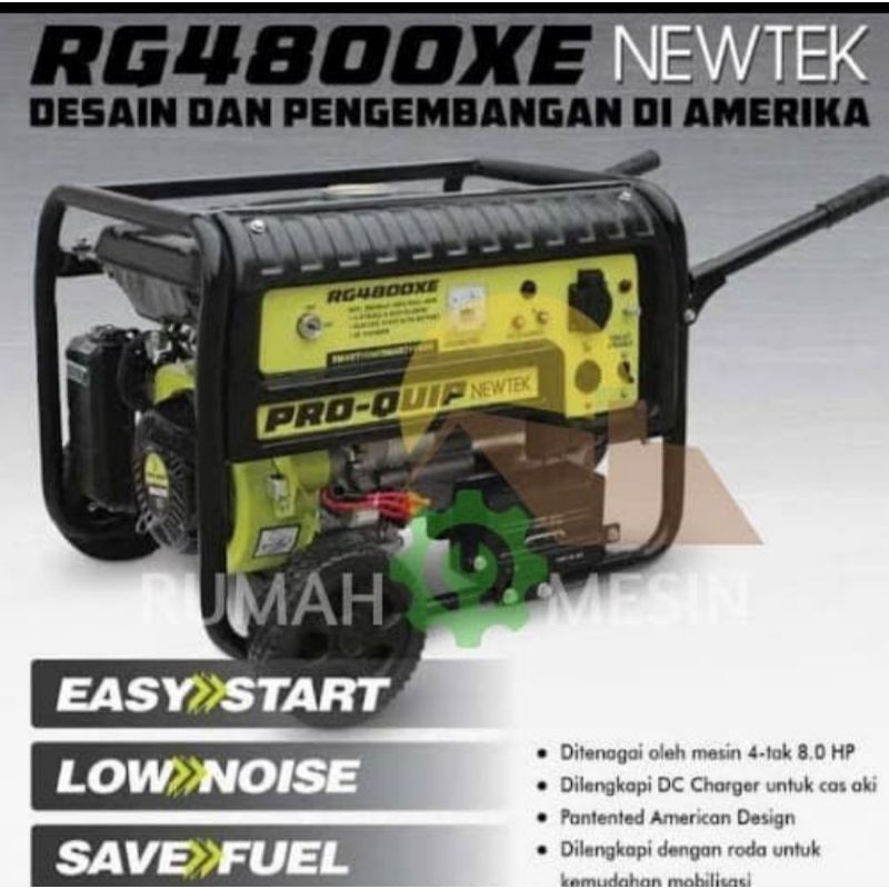 Genset PRO QUIP 3000WATT RG4800XE