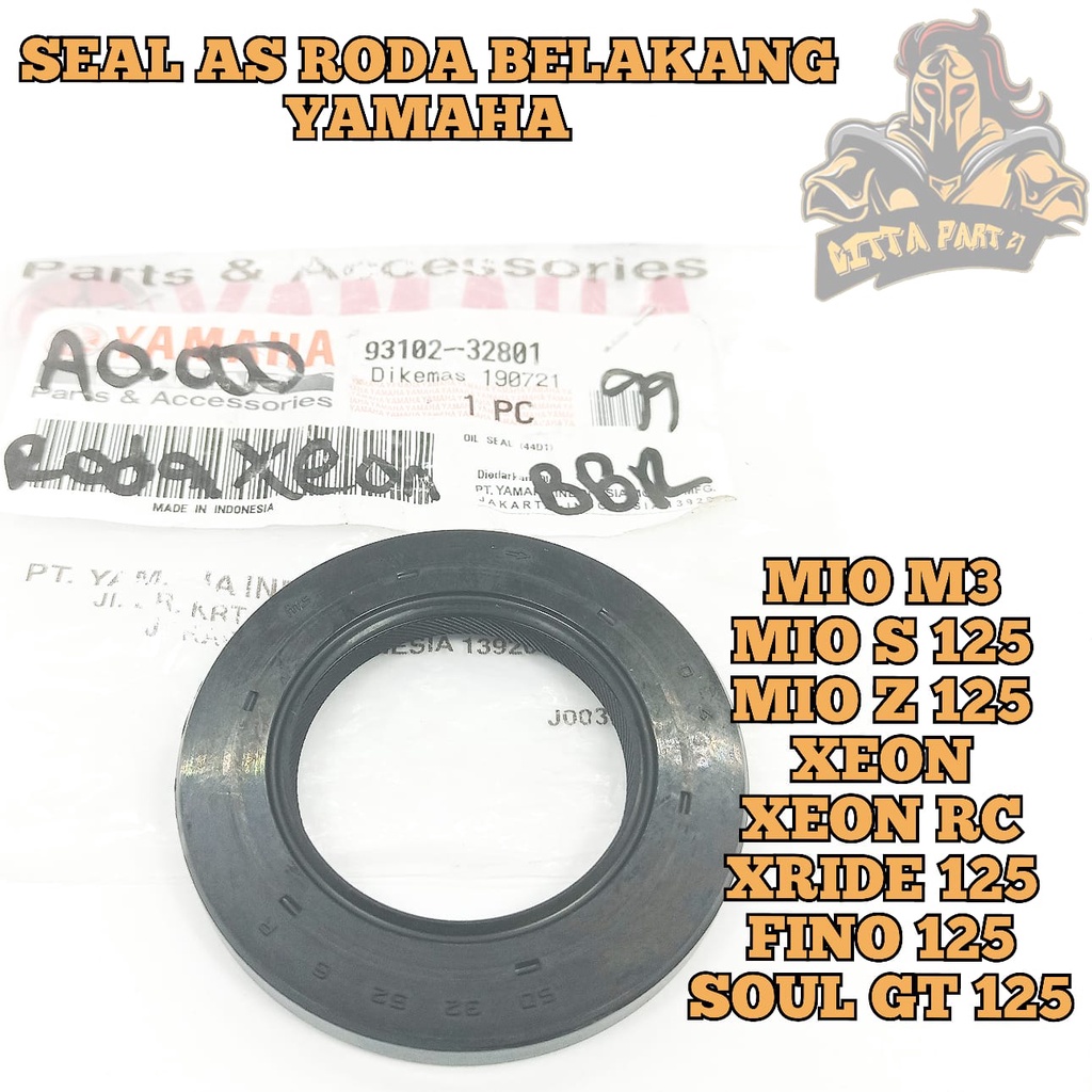 SIL SEAL AS RODA BELAKANG YAMAHA KUALITAS ASLI ORIGINAL YAMAHA YGP PRESISI BAHAN BERKUALITAS TIDAK KERAS TIDAK BOCOR TAHAN PANAS TIDAK MELAR DAN DIJAMIN AWET MIO M3 MIO S 125 MIO Z 125 XEON RC XEON XRIDE 125 FINO 125 FI SOUL GT 125