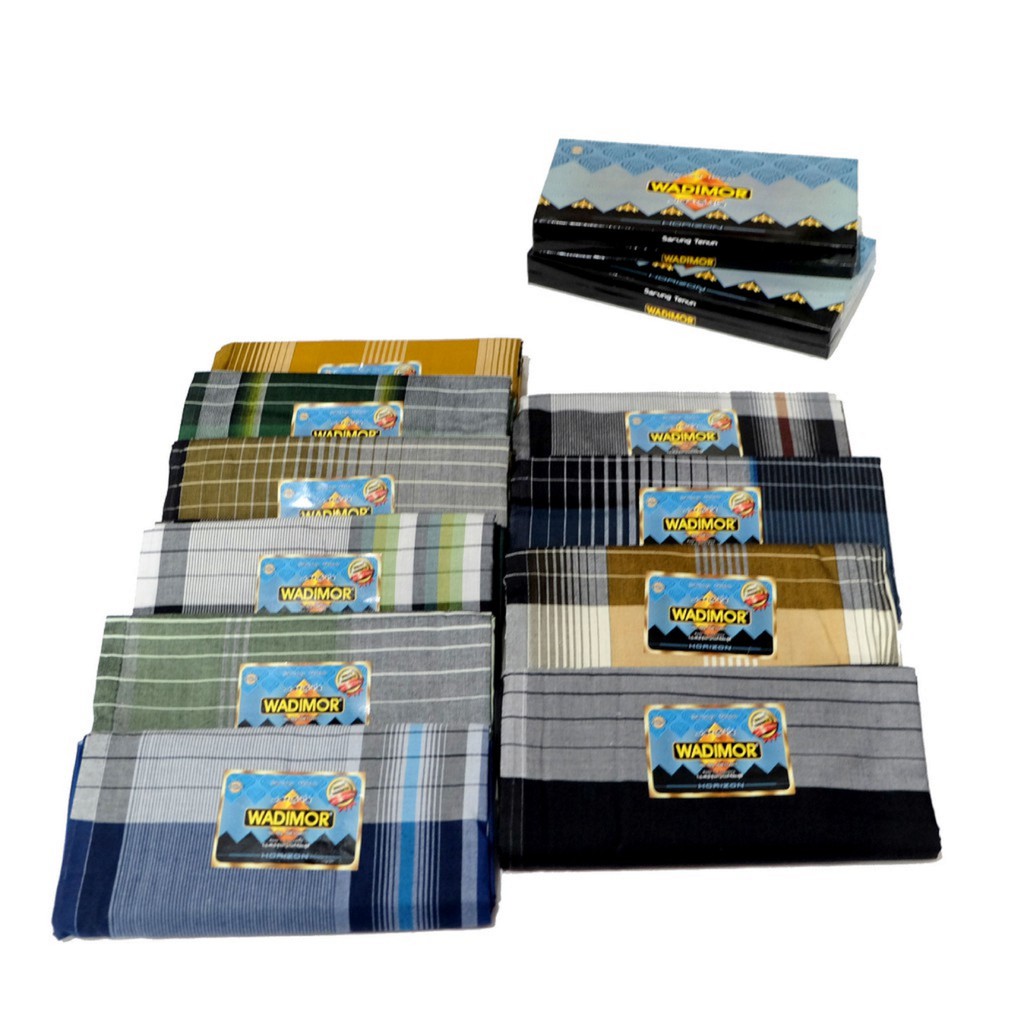 SARUNG WADIMOR MOTIF HORIZON HORISON FC KAIN TENUN SHOLAT PESANTREN SANTRI DEWASA PRIA LAKI GROSIR