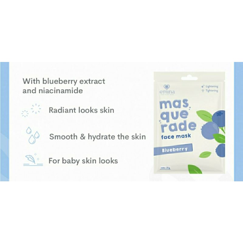 EMINA MASQUARADE Sheet Mask