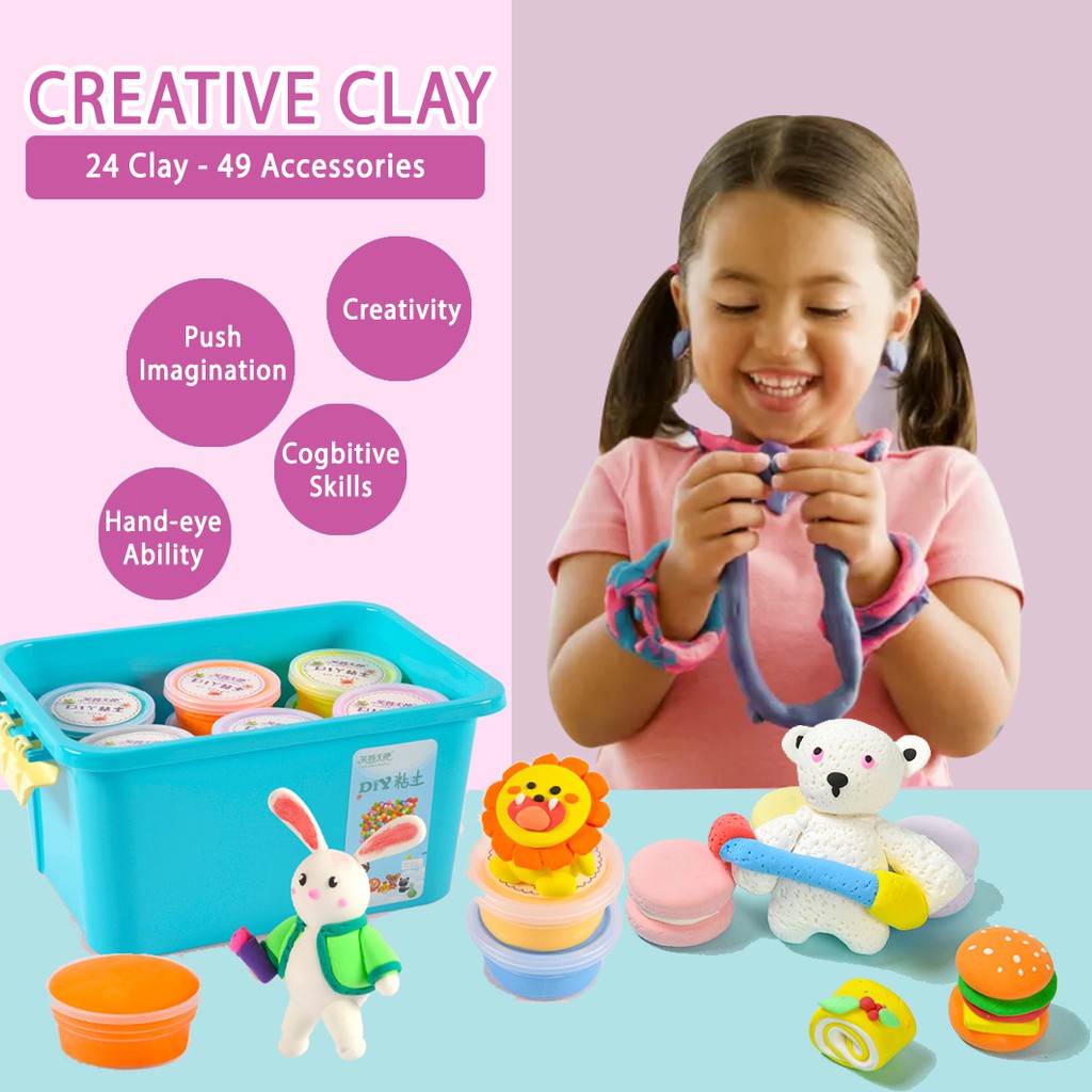 Educationshop Mainan Anak Import Creative Clay