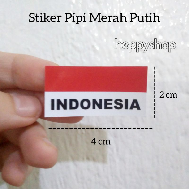 

Stiker Merah Putih, Stiker Pipi Merah Putih