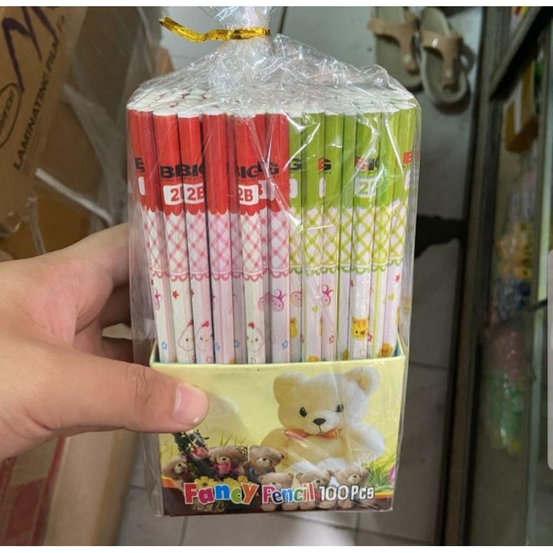 Pencil tulis Fancy 2B harga satuan murah