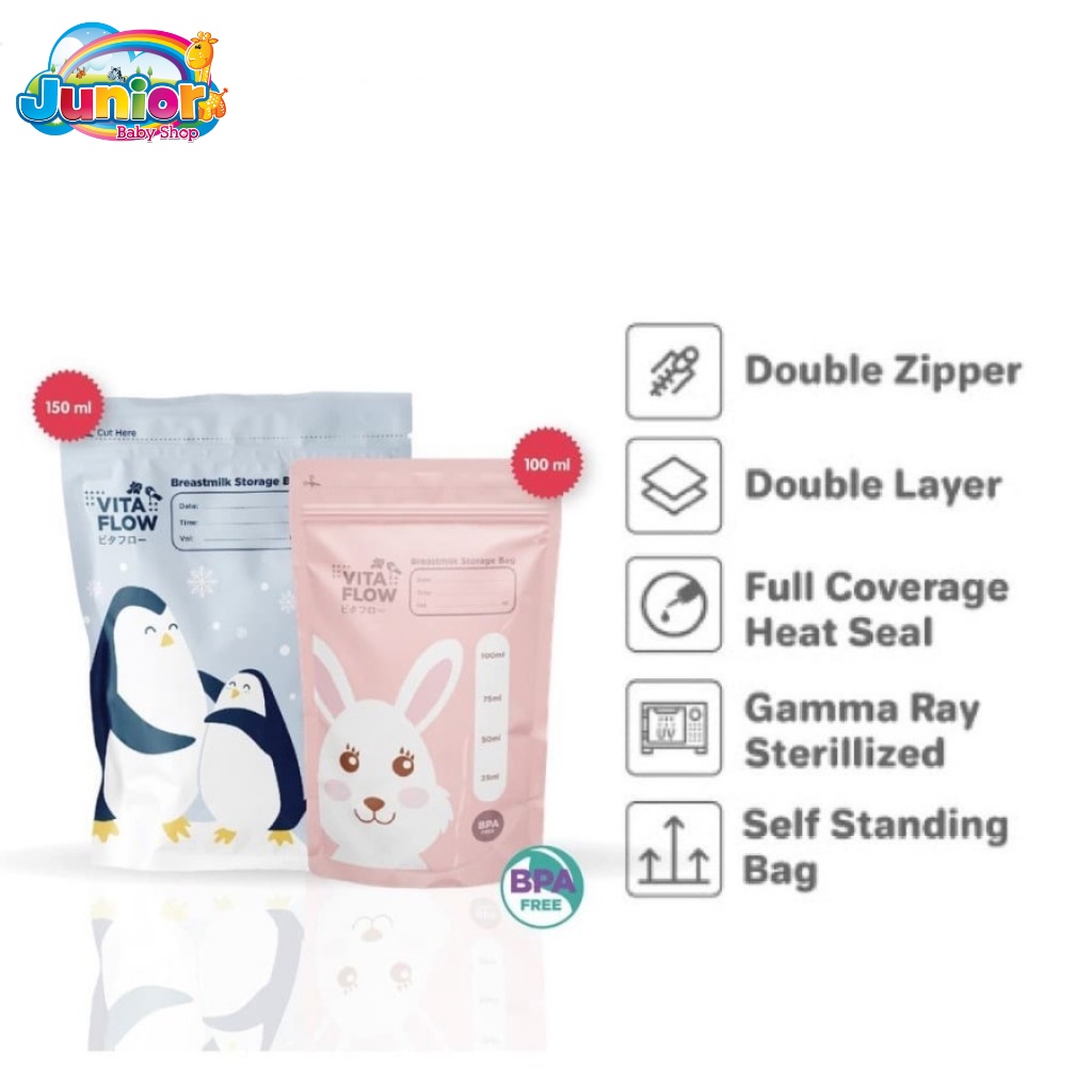 Vitaflow Breastmilk Bag 150ml - Kantong Asi