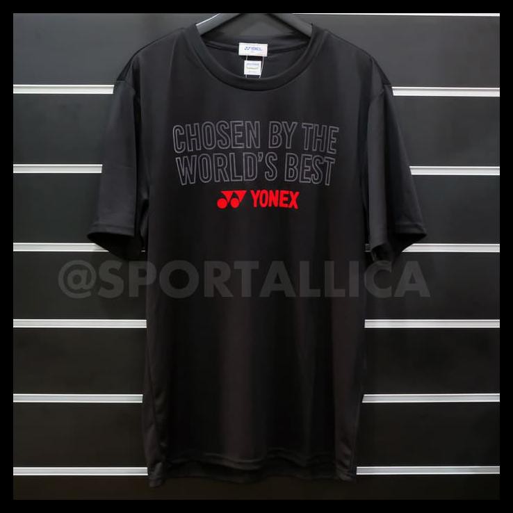 Ds Welcome T-Shirt / Kaos / Baju Badminton Yonex Rm-S092-1004-178P-18-S - Black, M