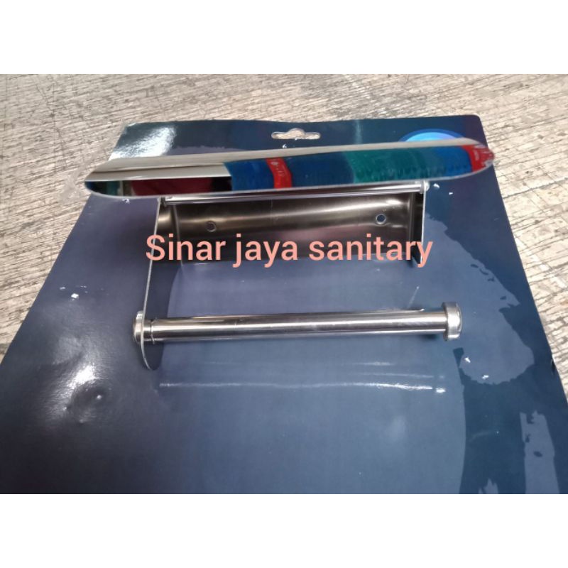 Tempat tissue gulung stainless 304 / tempat tissue roll stainless