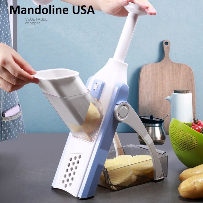 New Mandoline Safe Slicer Vegetable Pemotong Pengiris Parutan PeelerDP