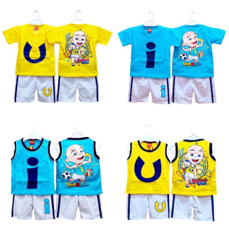 Setelan Baju Anak Upin Ipin Untuk Usia 2 - 10 Tahun