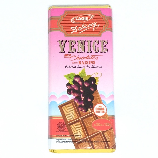 

Lagie Cokelat Venice 3 pcs Kemasan 120gr