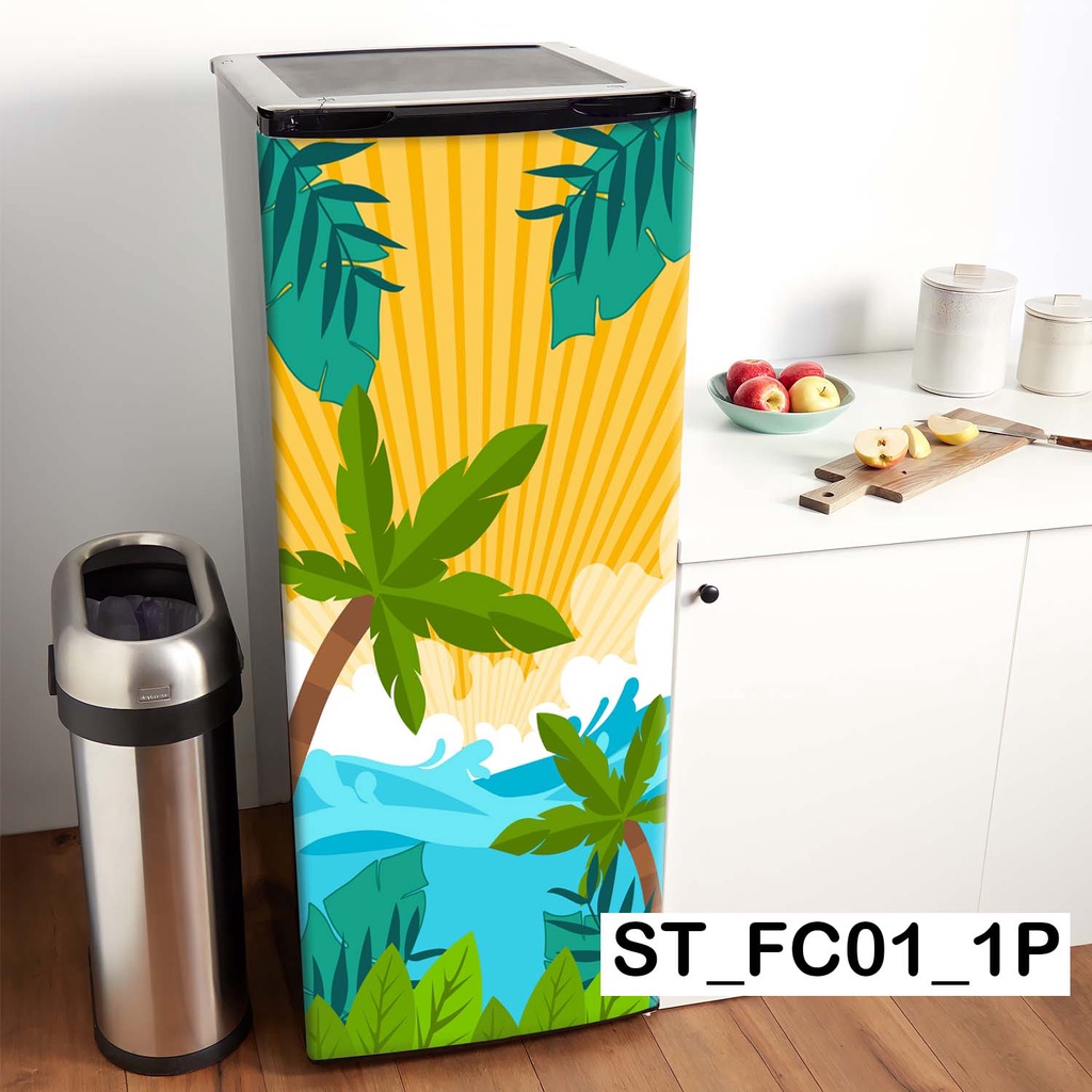 stiker kulkas 1 pintu