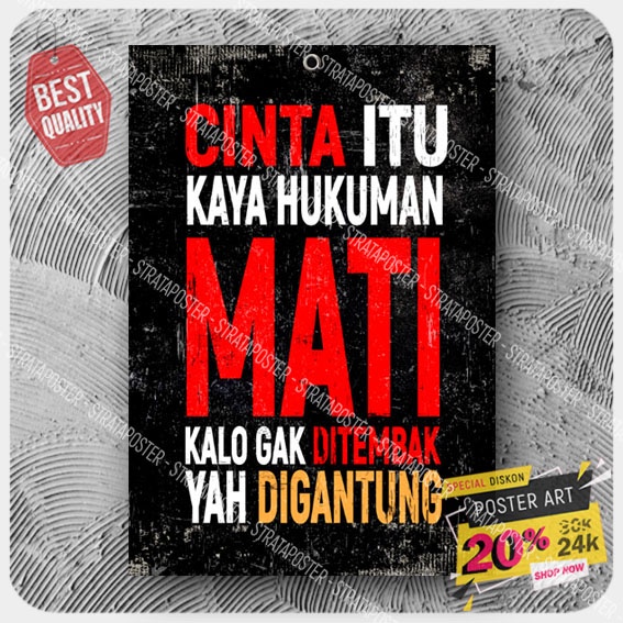 hiasan dinding motivasi - pajangan dinding - poster - wall decor - poster dinding - 203082KRN