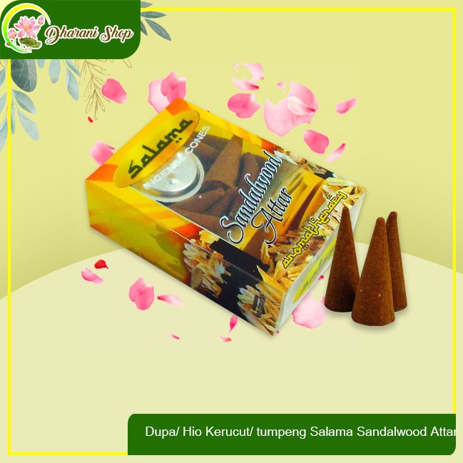 Dupa/ Hio Kerucut/ tumpeng Salama Sandalwood Attar