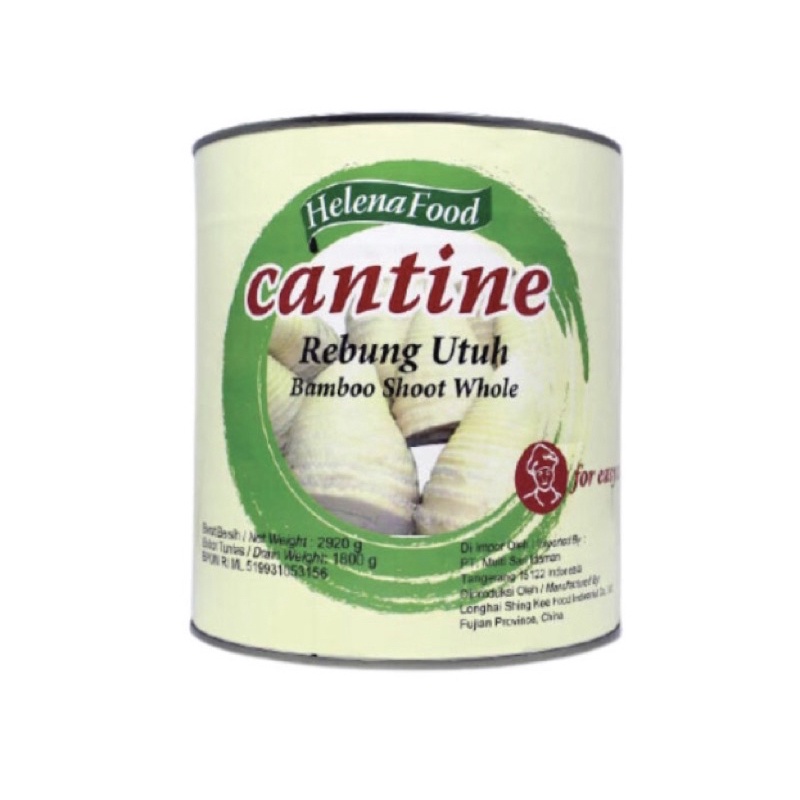 

Helena Food Cantine Rebung Utuh 2.920gr / Helena / Food / Cantine / Rebung / Utuh / Bamboo / Shoot / Whole / Kaleng