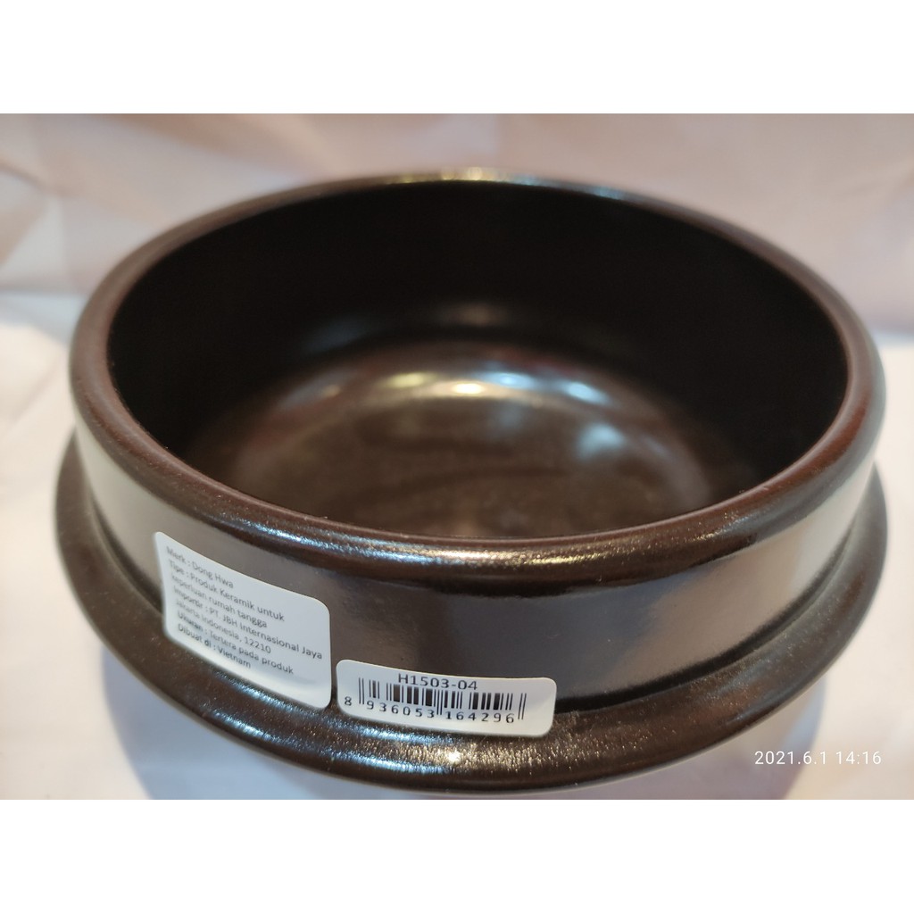 Dong Hwa Ttukbaegi Mangkok Keramik Korea Ceramic Bowl Bibimbap Dolsot