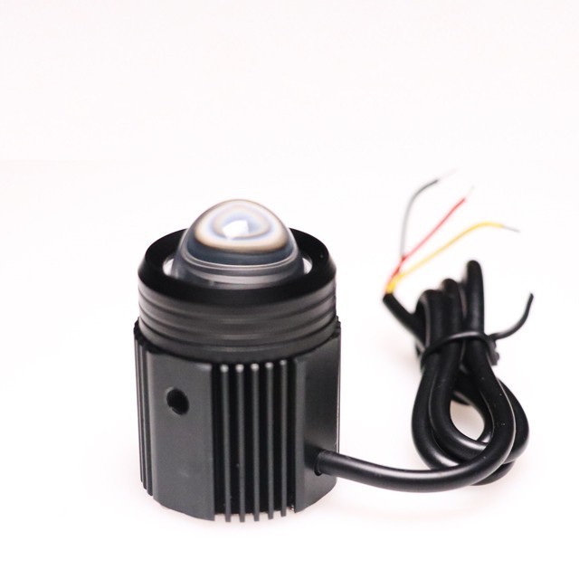 Lampu Sorot Tembak Laser foglamp Dual Colour Mini Driving Led Aksesoris Variasi Sparepart Motor