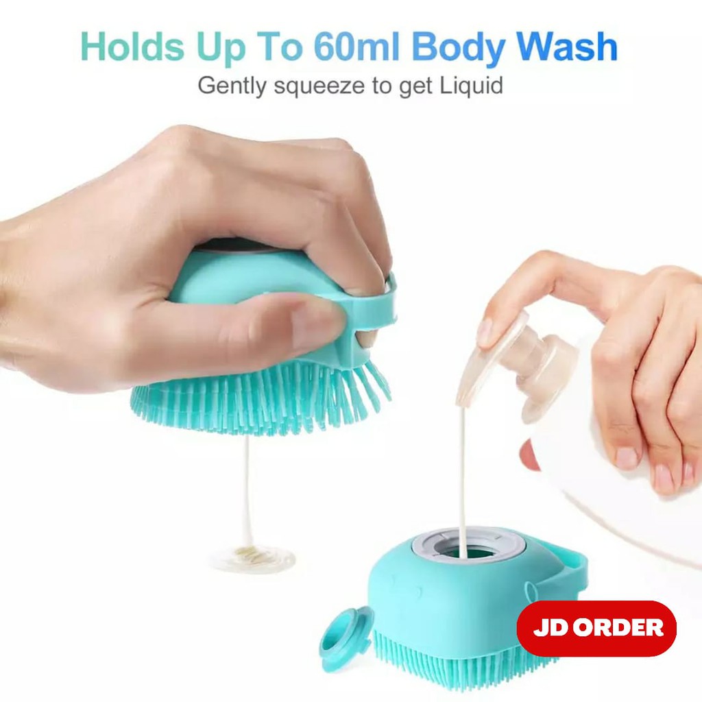 Sikat Mandi Silikon 80Ml Shower Brush Silicone Dispenser