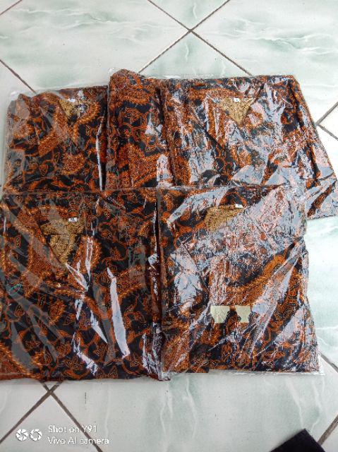 Cp Tunik Serut Sogan Kaktus/batik Kuliah/batik Modern / Batik