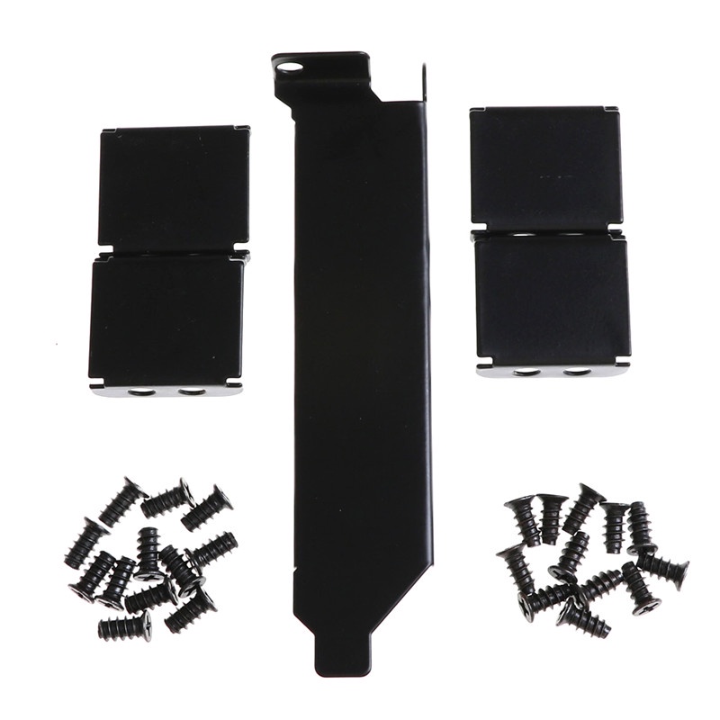 【justenjoyingg.id】3 Fan Mount Rack PCI Slot Bracket+20 Screw+4 Connector For Video GPU Card Cooler