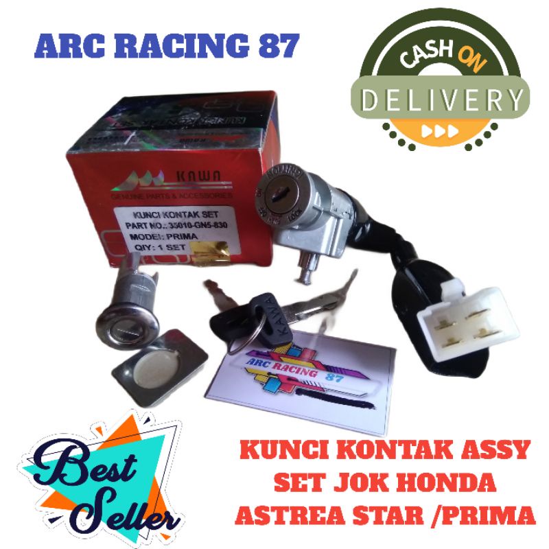 KUNCI KONTAK MOTOR ASSY SET JOK HONDA ASTREA PRIMA /STAR