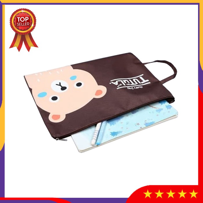 

MJ25 Stationery File Folder Storage Pouch Tempat Alat Tulis A4 Dompet Pensil Oragnizer Map