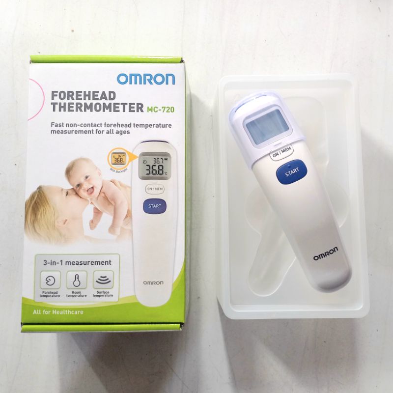 Jual Termometer Digital MC 720 Forehead Omron Original Forehead