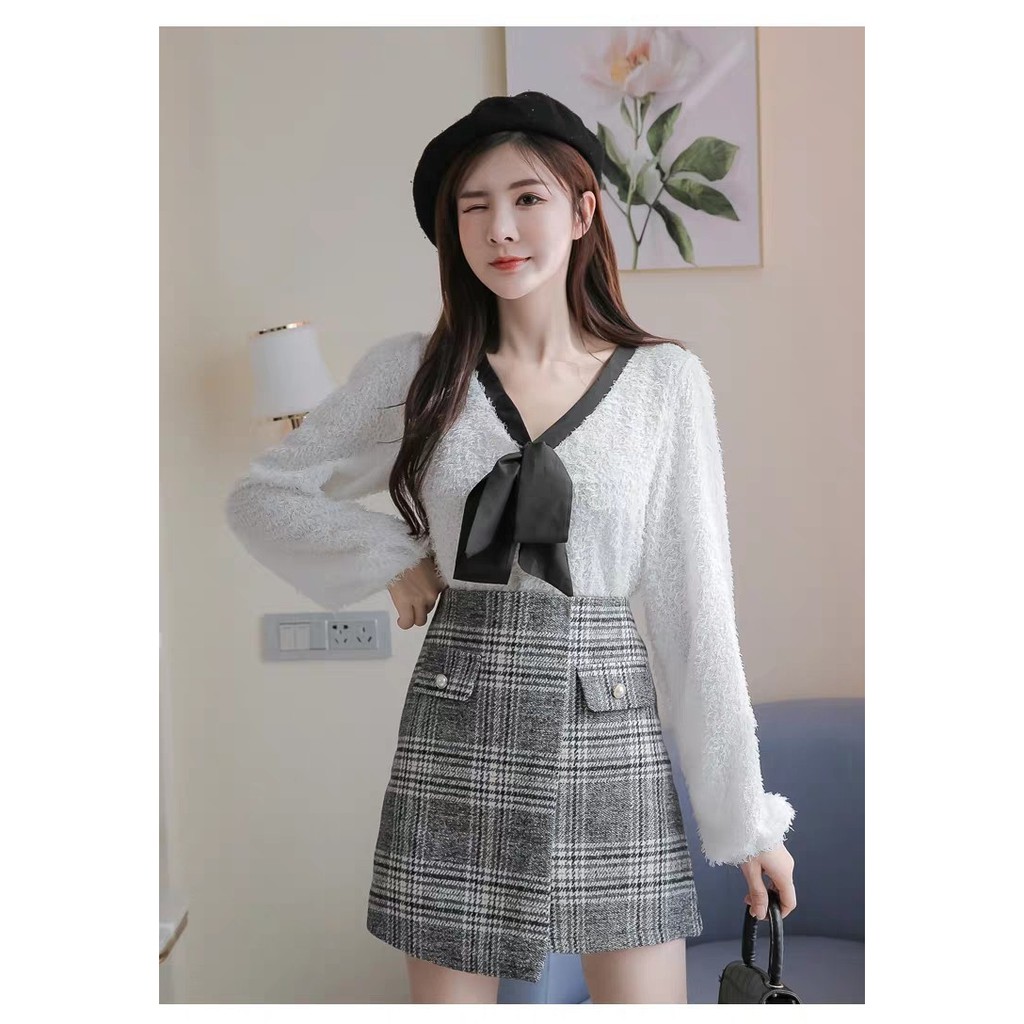 KARAKOREA 8871 Sohee Skirt/Rok Autumn/Rok kerja/Rok Winter/Rok Korea Skirt