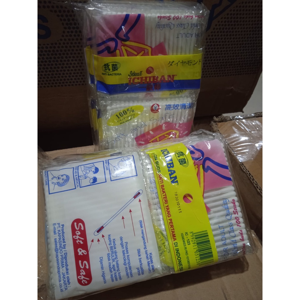 Ichiban Cotton Buds Pack 100 IC123