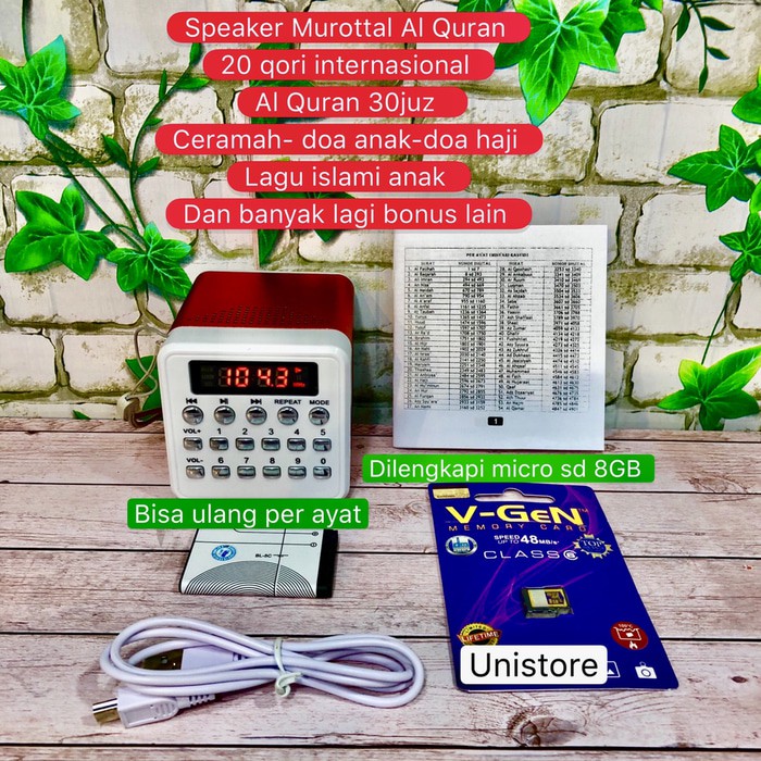 Speaker Quran Al Quran / Speaker Murottal Al Quran Tronik Shop