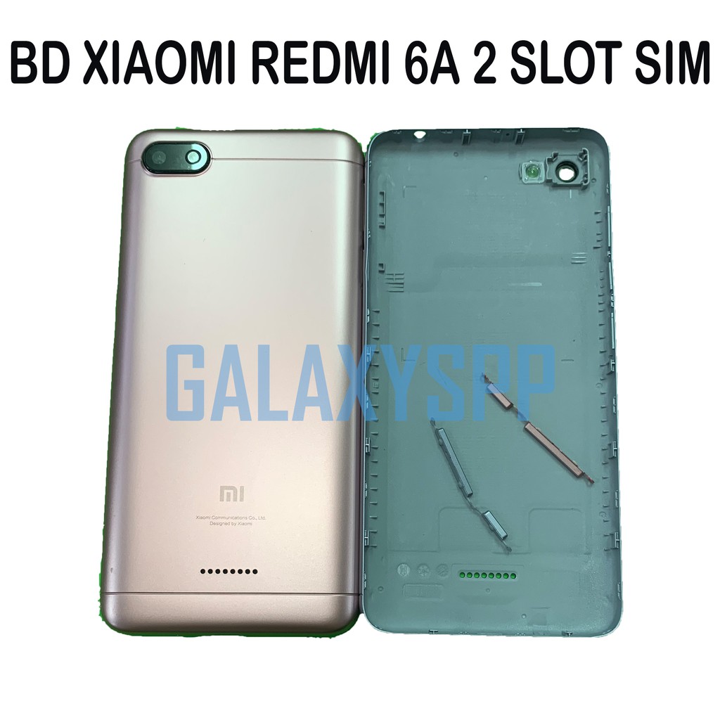 Backdoor Tutup Belakang Casing Xiaomi Redmi 6a Slot Sim 2