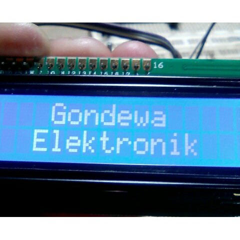 LCD1602 LCD 1602 LCD modul 16X2 DC 5V backlight biru