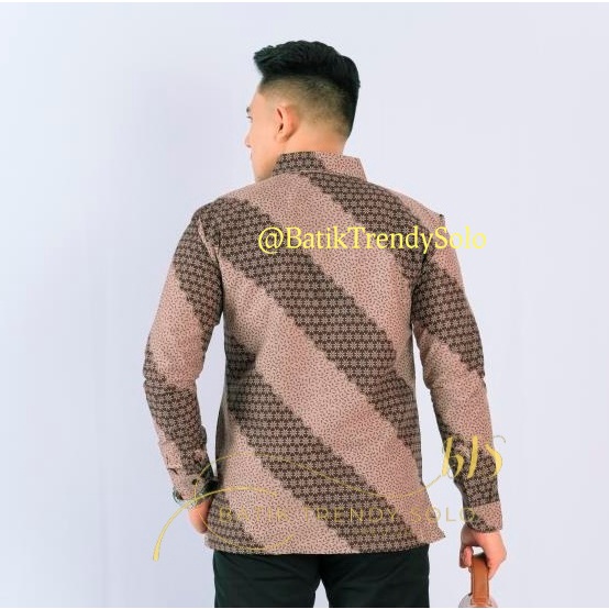Hem  Kemeja Baju Batik Pria Cowok Laki Laki Slimfit Full Lapis Furing Lengan Panjang Lengan Pendek Original Asli Batik Jumanta Solo Laweyan Size S M L Xl XXL Bahan Katun Premium  180