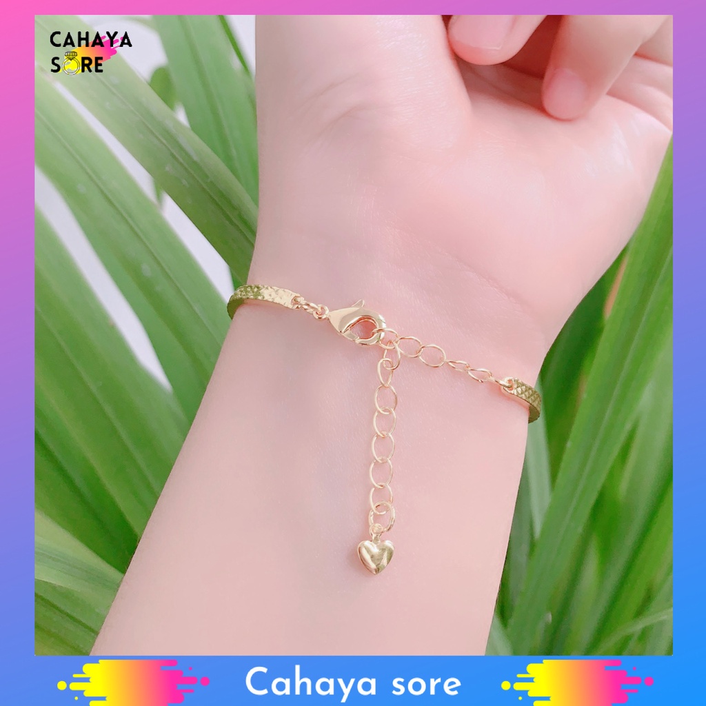 Gelang Xuping Gelang Tangan Dewasa Model Serut Cantik G48