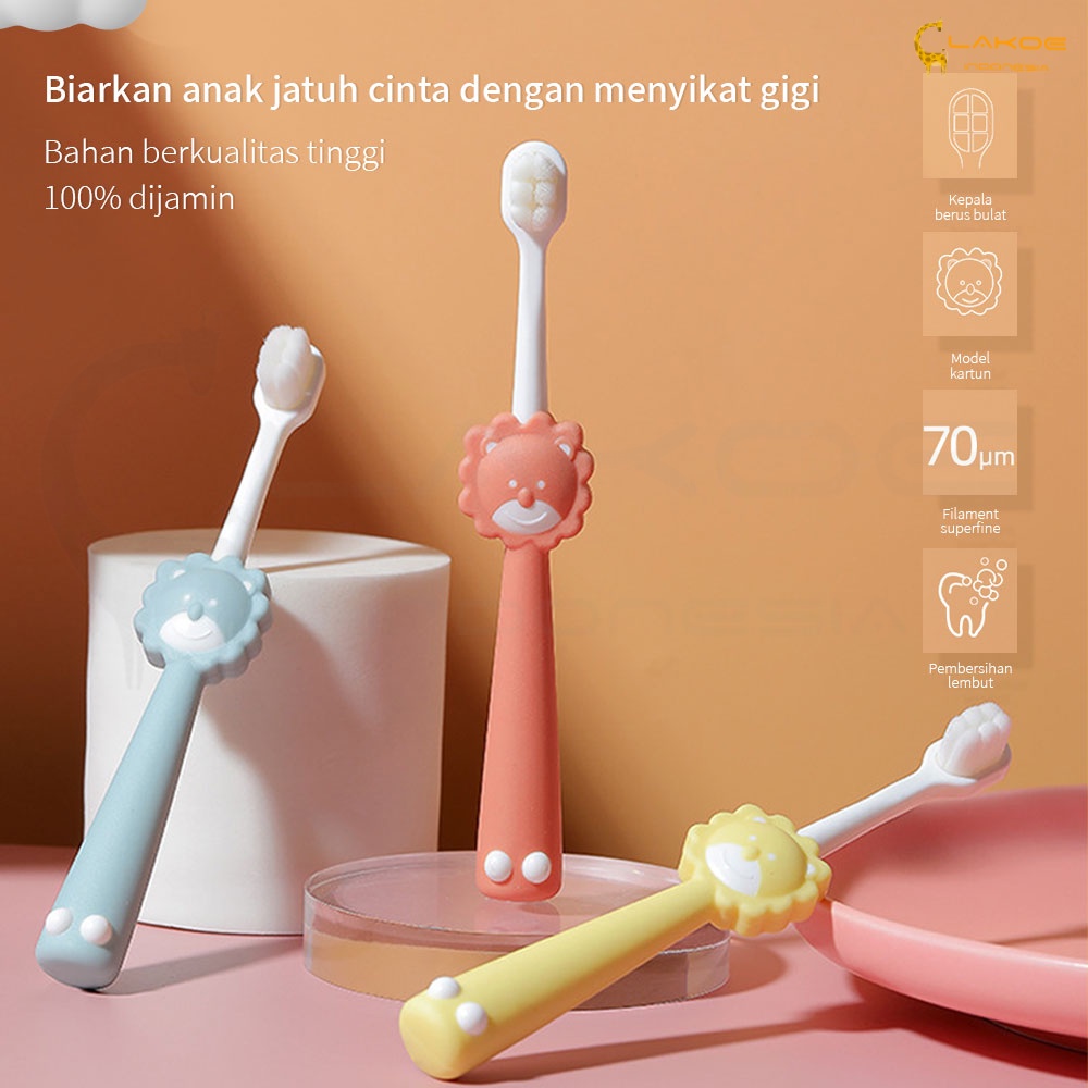 LAKOE sikat gigi anak lembut 2-6 Tahun kids Toothbrush