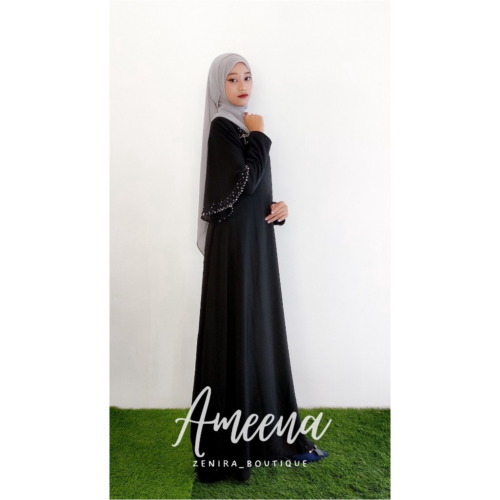 AMEENA GAUN ceruty babydoll / baju pesta / prewedding / wisuda / lamaran /  gamis remaja kondangan / couple / tersedia ukuran kecil hingga jumbo