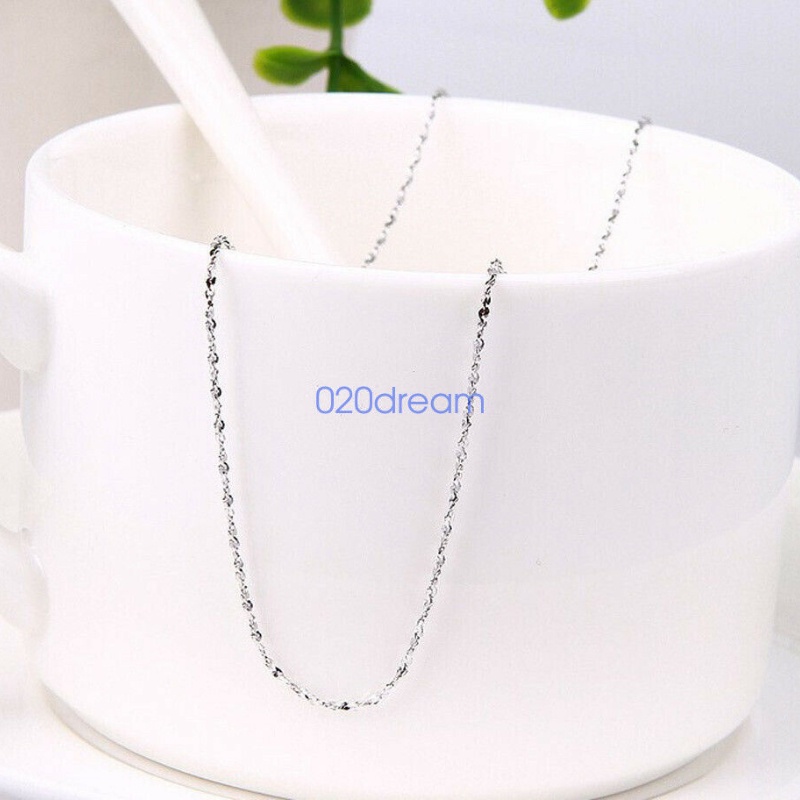 925 Perak Rantai Kalung Bintang Rantai Tipis Dicap Italia Semua Ukuran Wanita Hadiah