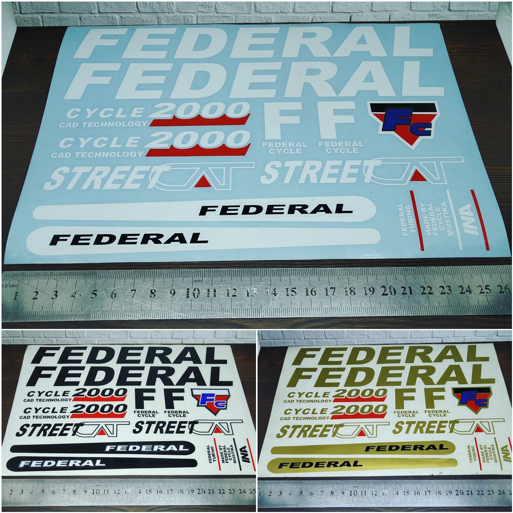 Cutting Sticker Frame Sepeda  Federal panjang 26cm Shopee 