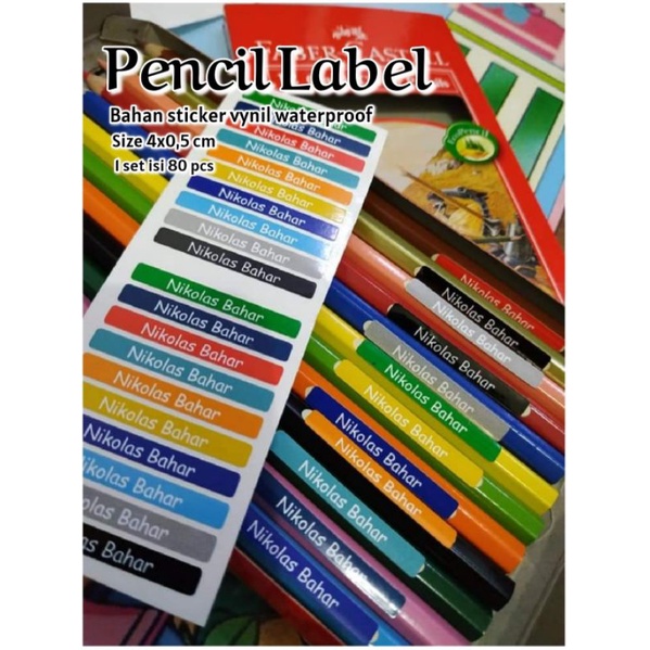 

Label Pensil/Pencil Label