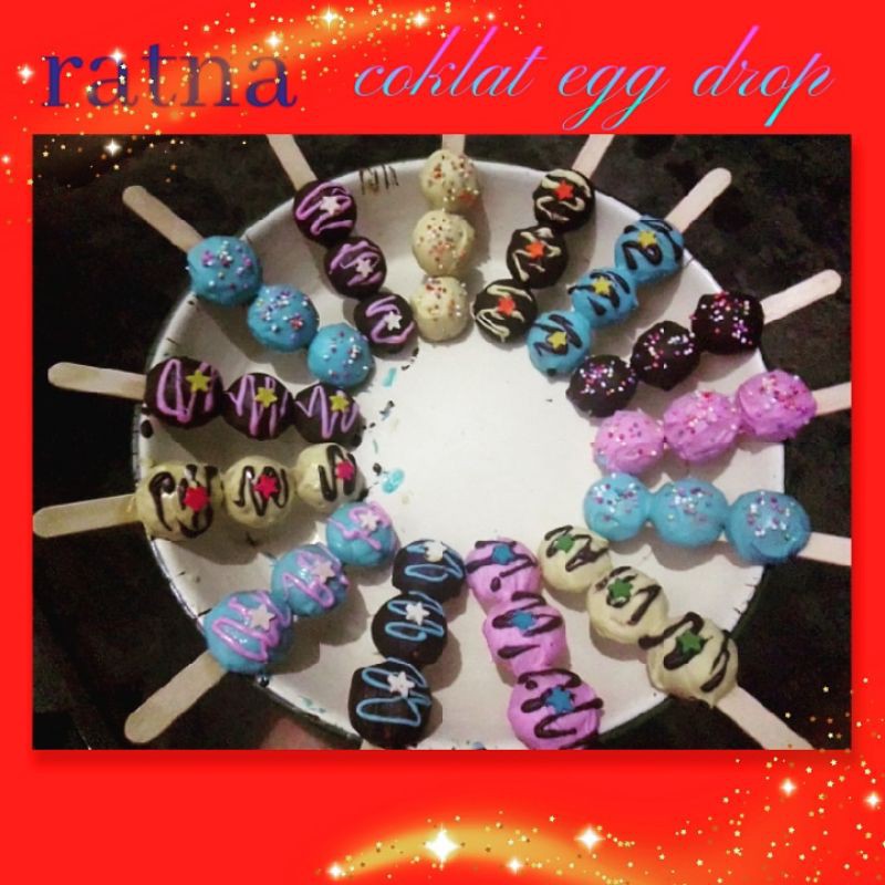 

egg drop / coklat eggdrops stick / kue kering