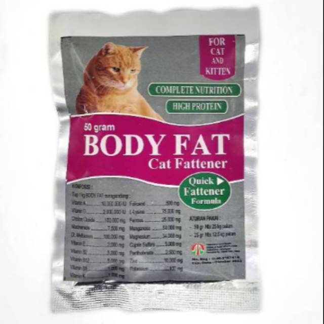 BODY FAT VITAMIN KUCING