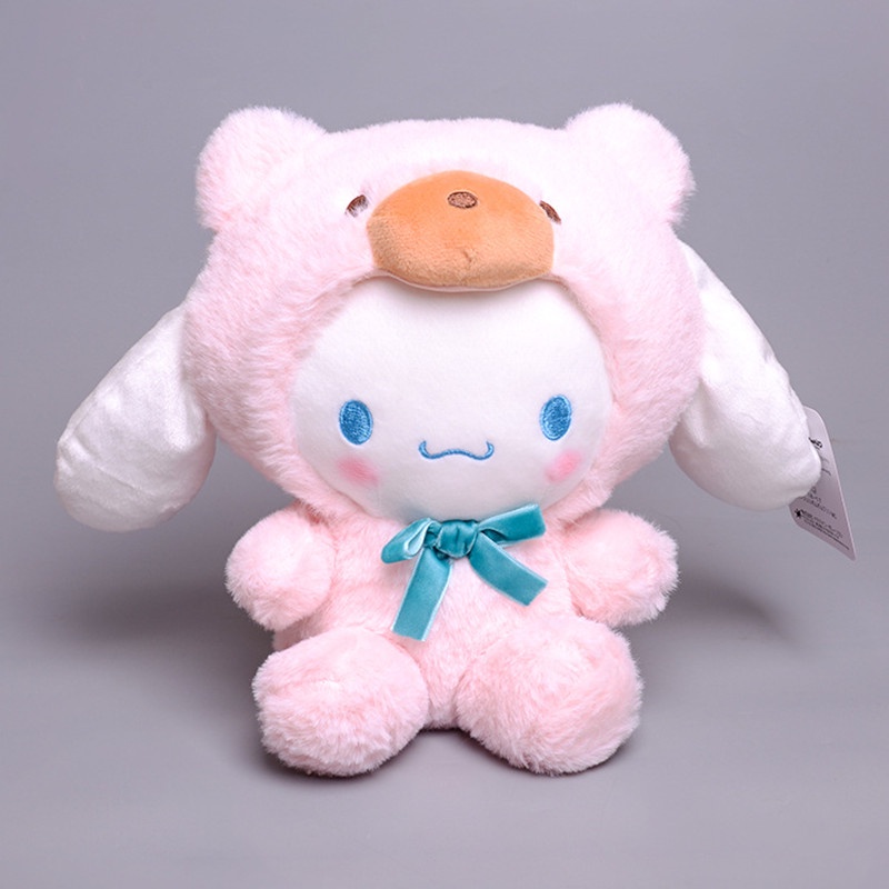 Mainan Boneka Stuffed Kartun Sanrio Kuromi My Melody Bahan Plush Ukuran 20Cm Untuk Anak Perempuan