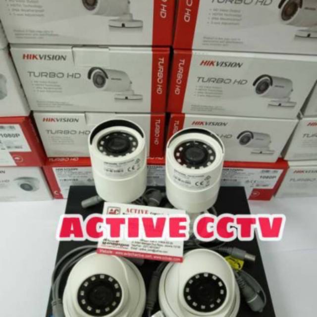 PAKET CCTV HIKVISION 4 KAMERA DVR 8 CHANNEL 1080P FULL HD HDD 2TB