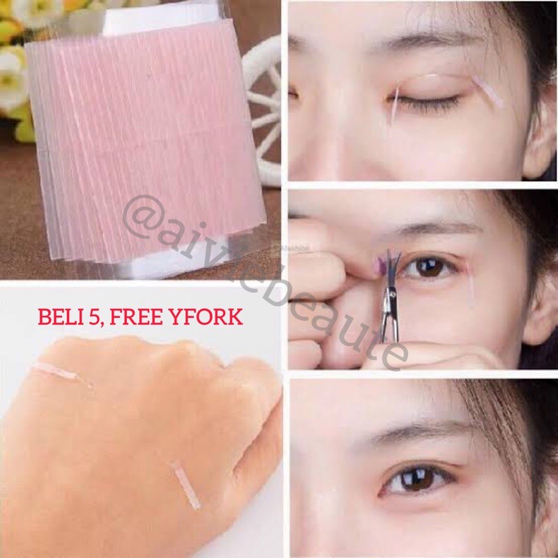 Skot Mata Benang / Fiber Eyelid tape + PAKET FREE GUNTING + FREE Y FORK