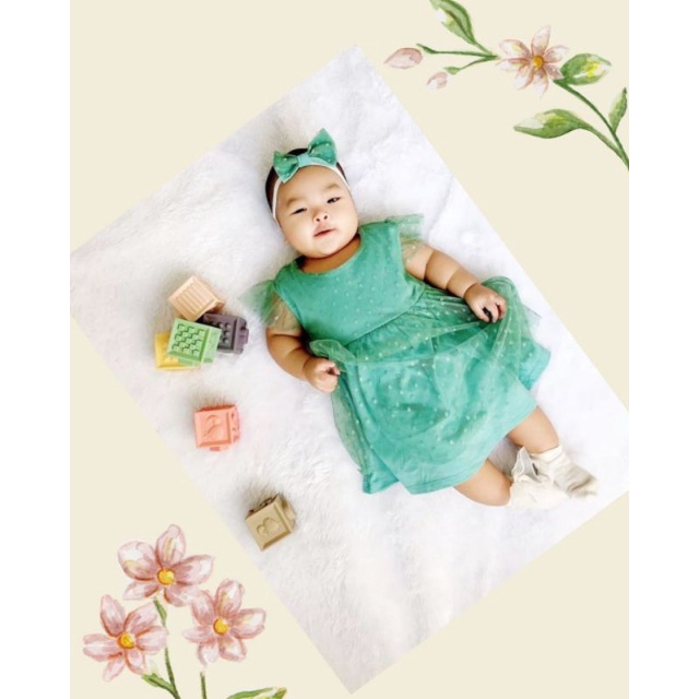 3 - 24 bln BRISSIA DRESS brissia little koda dress tutu bayi dress tutu anak