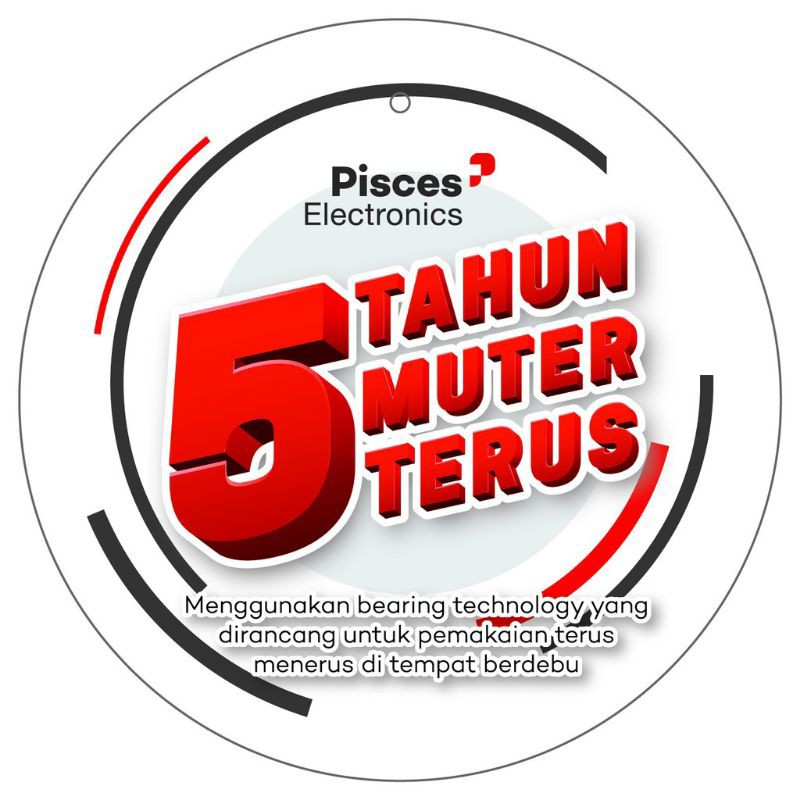 KIPAS BERDIRI PISCES 1680 PRO | STANDFAN TEKNOLOGI BEARING 16&quot; | KIPAS ANGIN BERDIRI MURAH 16 INCI