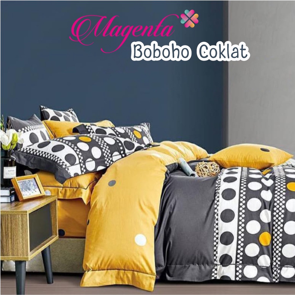 Kain Sprei Katun Lokal Boboho Coklat