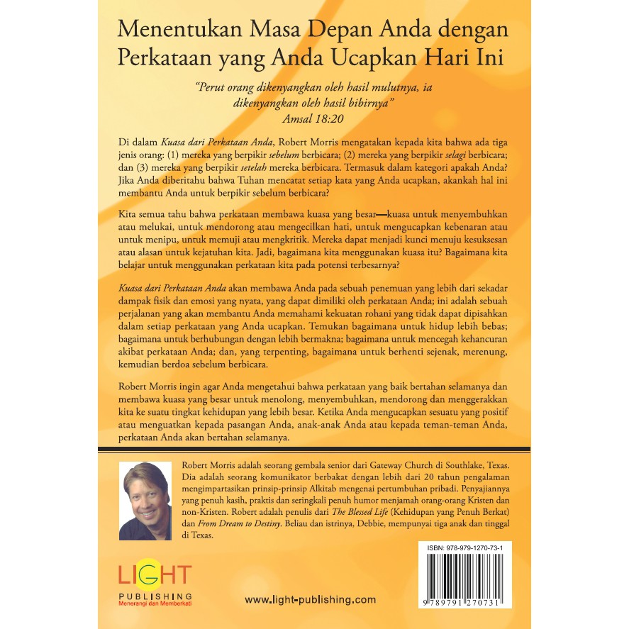 Kuasa dari Perkataan Anda - Robert Morris - Buku Rohani Kristen